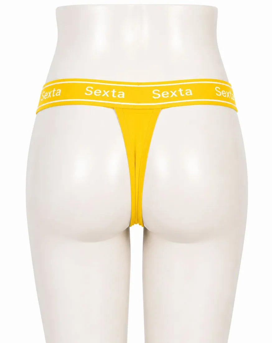 Charm Pendant Bow Panty in Yellow, photo 2